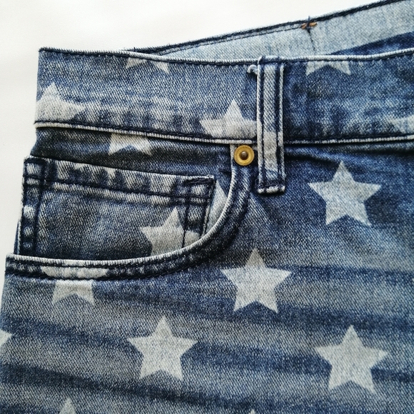 USA Flag Denim Shorts 32 - Picture 7 of 11